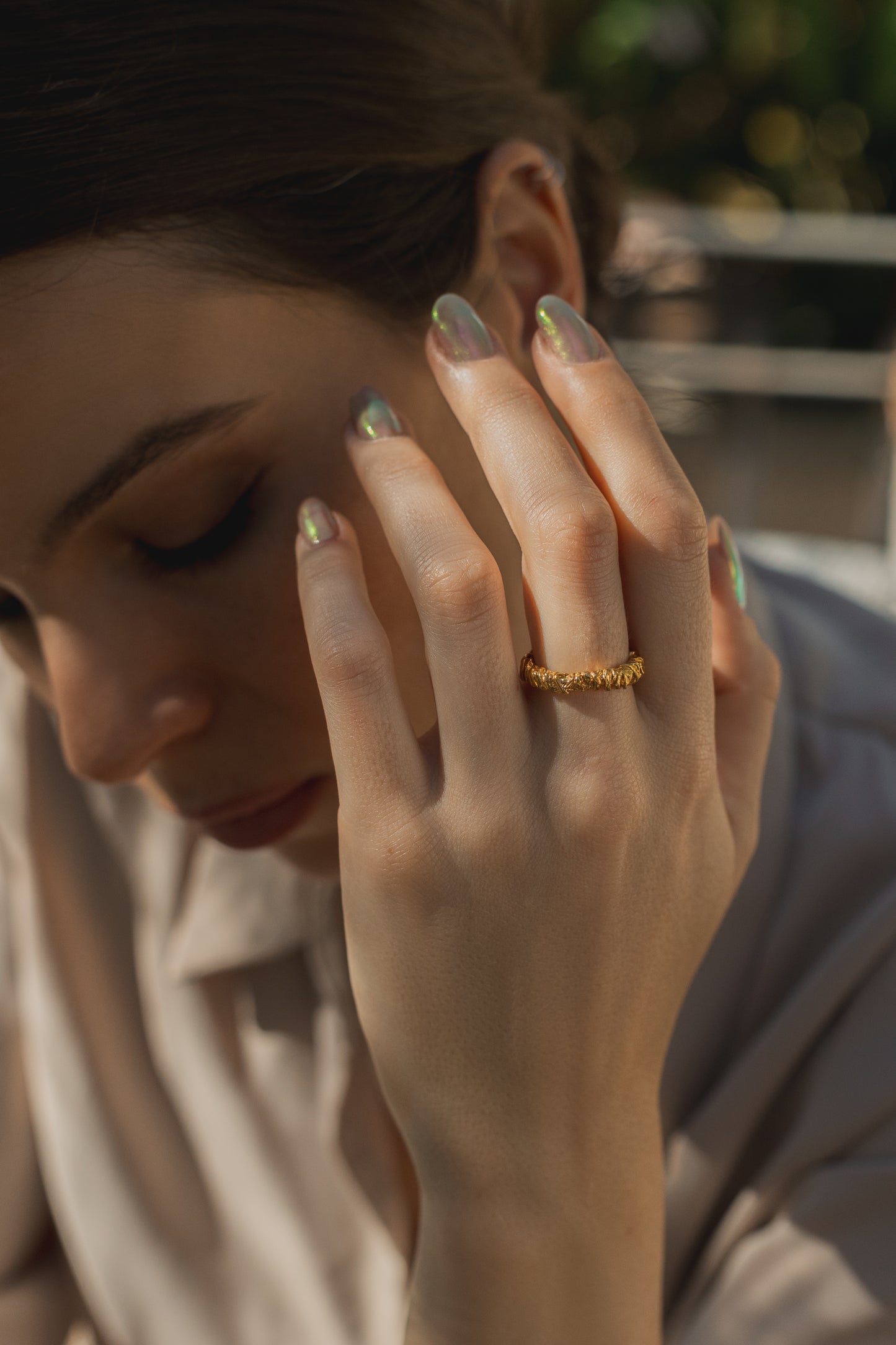 Anillo Raiz Dorado